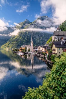Fotokunst von Achim Thomae: Sommerstimmung am Hallstätter See in Österreich
