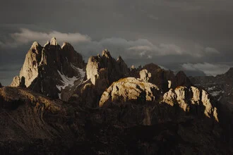 Photo art by Christian Seidenberg: first rays of sunlight over the Alps.