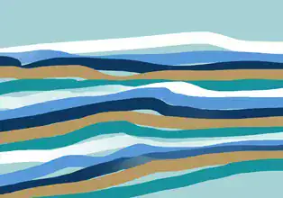 Photo art by Bellassai Cesare: gentle waves in calming colors