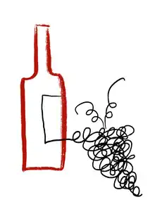 Illustration by Bellassai Cesare: stylish depiction of a wine cabinet