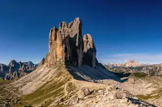 Photo art by Achim Thomae: majestic Three Peaks in South Tyrol