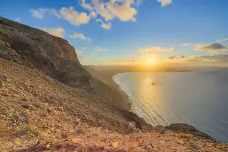 Fotokunst von Michael Valjak: Ausblick auf Mirador Rincón de Haría auf Lanzarote