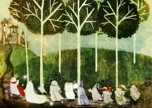 Photo art by Katherine Blower: a picturesque road with gentle hills in the background.