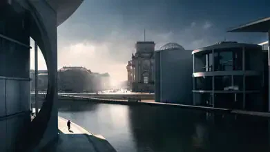 Fotokunst von Tillmann Konrad: Silhouetten und Lichtspiel in Berlin