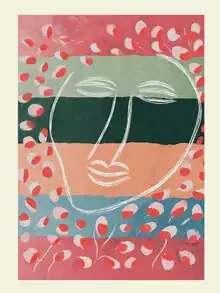 Illustration by Branka Kodžoman: gentle hues of coral and sage