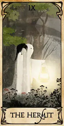 Wall art by Katherine Blower: cute ghost with a charming smile