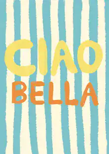 Light blue illustration featuring a positive text that spreads joy.