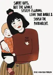 Illustration by Kirstina Termühlen: stylish depiction of feminism and empowerment