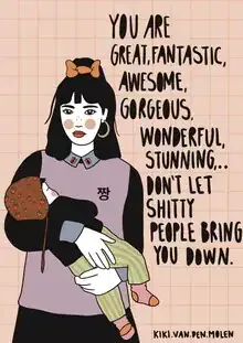 Stylish illustration by Kirstina Termühlen: powerful female empowerment