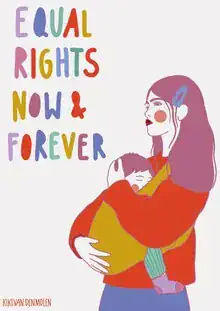 Illustration by Kiki Van Den Molen: stylish depiction of equality