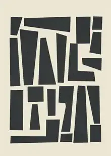 Farbenfrohe Illustration mit geometrischen Formen in harmonischer Anordnung.