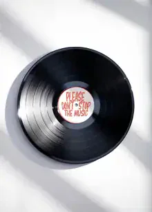Illustration by Daniel Leo: music quote in vibrant colors and playful style