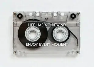 Wall art by Daniel Leo: humorous illustration featuring a tape motif and an inspiring quote