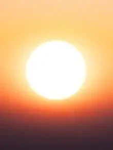 Photo art by Reiner Hofer: Abstract sunset landscape with warm colors.