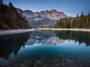 Thomas Junklewitz, Lake Eibsee Shortly Before Sunrise - Germany, Europe