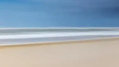 Fotokunst von Holger Nimtz: sanfter Blick auf den endlosen Horizont am Meer
