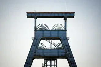 Photo art by Oliver Buchmann: abstract steel structure with geometric shapes