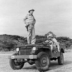 Officers of the 194th Tank Battalion at Clark Field in the Philippine Islands. 194th Jeep1