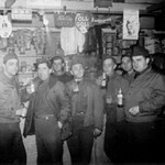 Members of HQ Co. enjoying a drink. Hullihan27