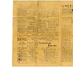 Front of the Mukden Christmas POW Newsletter 1944 - Courtesy of Vince Roberts. His father, Victor Roberts, was a POW there. Dad's POW Christmas Newsletter 1944