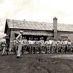 The former guards at Mukden in formation. Mukden Former Guards
