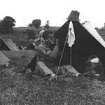 Sgt Owen Sandmire shaves during the at Herrington Lake, Kentucky. Sandmire25