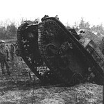 An third A Company tank appears over a hill at Ft. Knox, Kentucky. Sandmire8