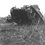 A second A Company tank comes over a hill at Ft. Knox. Sandmire7