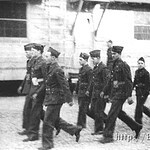 Members of A Company preparing to go on guard duty at Ft. Knox. Sandmire2