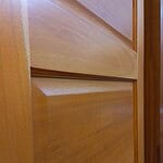 This image offers a close-up view of provincial doors, highlighting their intricate craftsmanship and classic design details, perfect for adding a touch of timeless elegance to any home. Provincial Styled door