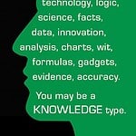 business card illustrating different personality values