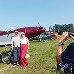 Flieger und Flugzeug