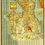 Kroll's Greater Seattle Map circa 1947