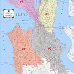 Voting Districts Map, Seattle