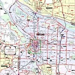 Portland OR Arterial ZIP Code Map Kroll Map Company's Portland Oregon Arterial ZIP Code (ZCTA) Map 2020
