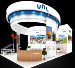 280 sqm Double-Sided Booth for Shyam Networks and VNL at CommunicAsia Show 2009 by Jeanne Heydecker - ibuildcompanies.