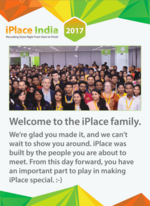 iPlace India's Welcome Kit 2016 (Cover Page) written and designed by Jeanne Heydecker - ibuildcompanies.com