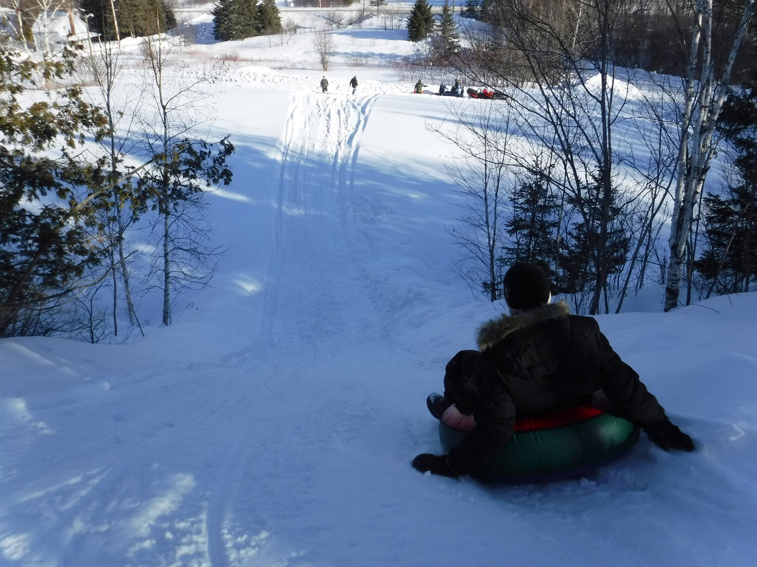 Descente en glissade sur tripe  - Domaine des prés d'or