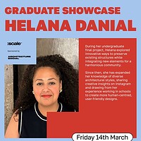 Discover Helana Danials innovative architecture at her graduate showcase on March 14th, 2024.