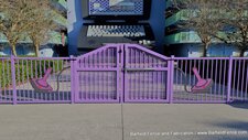 Disney's Pop Century - Computer Pool Gate with Water Jet Cut and Custom Painted Logo
