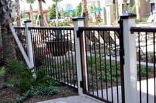 Multi-Color Powder Coating - Chocolate Fence - White Post