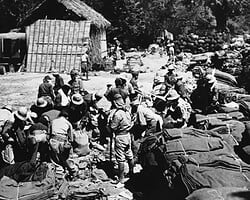 The soldiers in this photo have been identified as A Co., 192nd Tank Battalion. A Co. Marivales