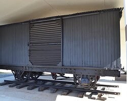 The POWs rode the boxcars to Capas where the living left the cars and walked to Camp O'Donnell. The dead fell to the floors of the cars. Boxcar 3