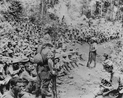 POWs being given what became known as "the sun treatment." Mariveles 5