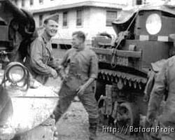 B Co. Tank crews with their tanks.
Courtesy of the George Smith family Ft. Knox B Co. Tanks 6