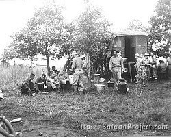 B Co. is fed while on maneuvers. Maneuvers Chow