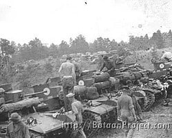 B Co. Tanks at the Louisiana maneuvers. Maneuvers 2