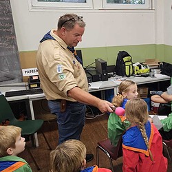 VHF station PA98SDV/J JOTA 2024 scouting de verbinding Lemelerveld