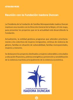 Reunión con la Dirección General de la Mujer de la Junta de Castilla y León