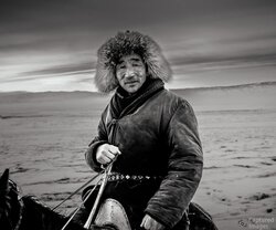 The Eagle Hunter on the Steppe